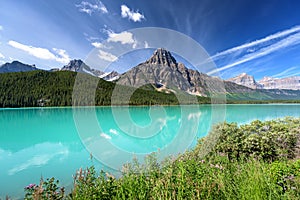 Waterfowl lakeÃÂ in Banff national park, Alberta, Canad